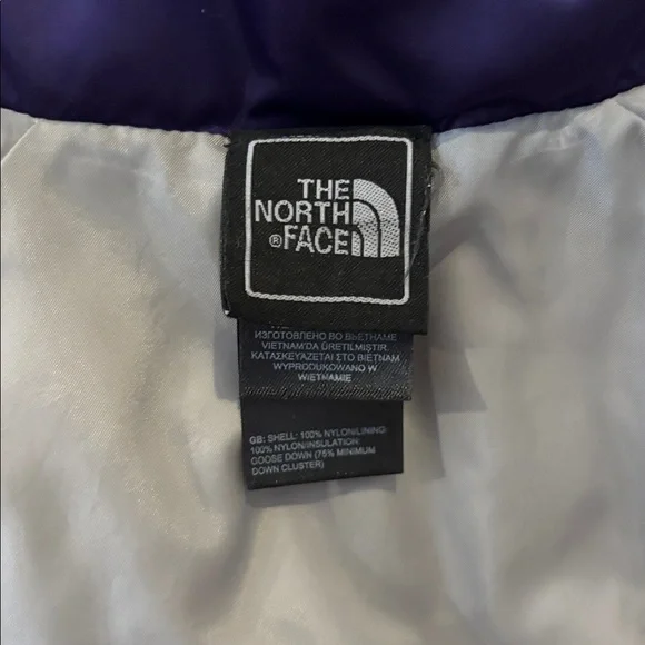 The North Face women’s puffer Aconcagua jacket 550 down purple XS - Picture 8 of 11